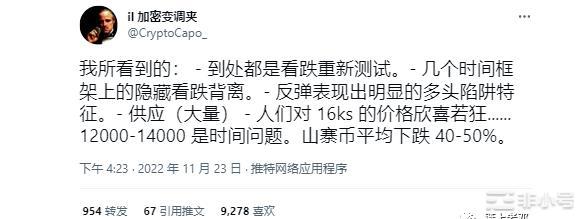 如果比特币跌破17,000美元这些山寨币可能下跌50%!