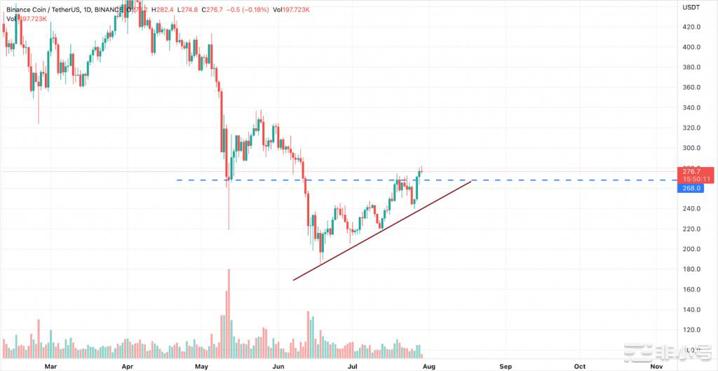 如果比特币站稳三万那些山寨将爆发!!