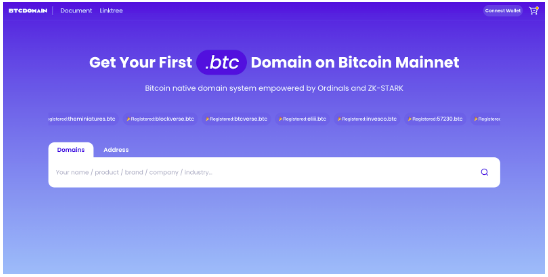 BTCDomain全新升级，用更好的用户体验迎接链上网站时代到来