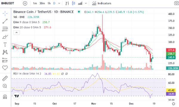BNB的价格在过去2天上涨;币安FUD结束了吗?