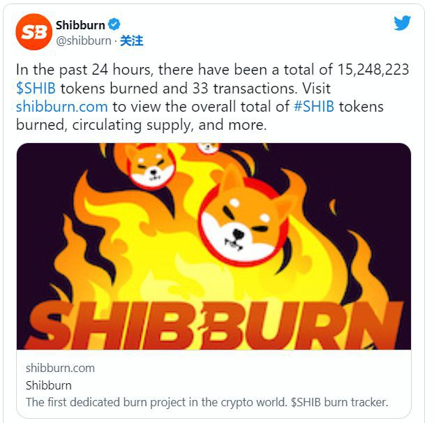 超过20.7亿只柴犬(SHIB)在一周内被烧毁