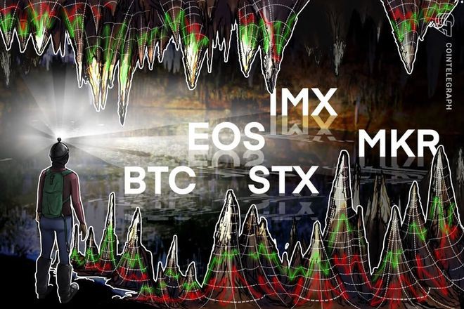 比特币寻找方向EOS、STX IMX MKR 显示出看涨迹象