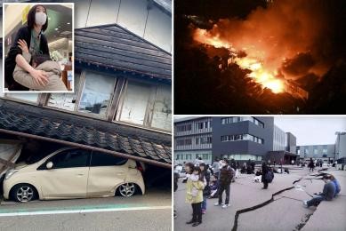 日本76级地震造成至少12人死亡建筑物倒塌冰冻停电