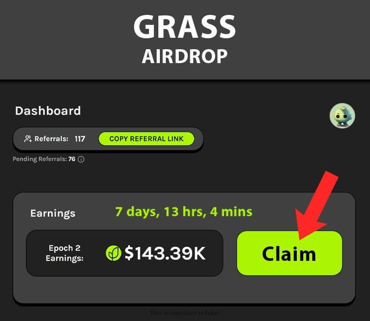 GRASS空投确认截止日期2024年3月8日成本为零潜在平均可达4000美元