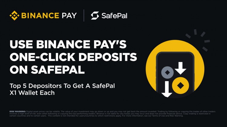 使用 Binance Pay 的一键存款功能将加密货币存入 SafePa