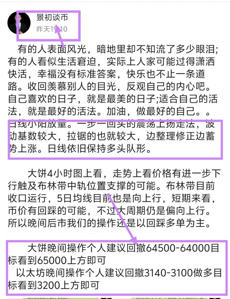 [景初谈币]以太大饼昨夜回撤，技术结构显示短期顶部调整，市场策略公开。